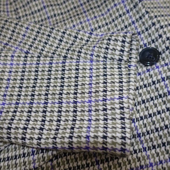 J. Jill Women's Houndstooth 2 Button Blazer Jacket Petite Medium Cotton PM - Picture 5 of 8